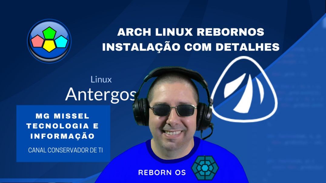 ARCH LINUX REBORNOS INSTALAÇÃO COM  A INTERFACE KDE
